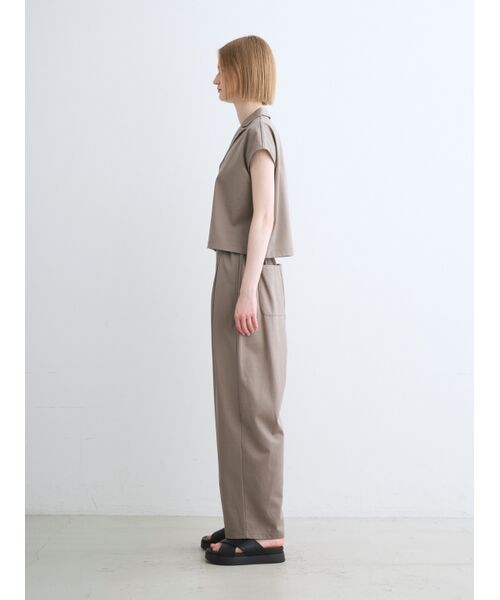 three dots / スリードッツ その他パンツ | Silky cotton light cocoon pants | 詳細10