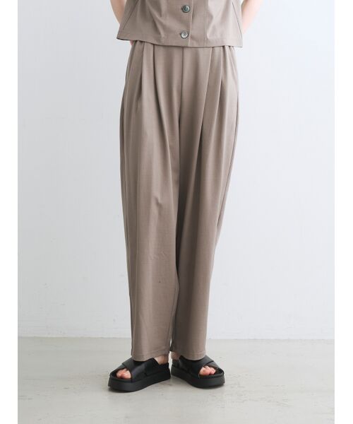 three dots / スリードッツ その他パンツ | Silky cotton light cocoon pants | 詳細6