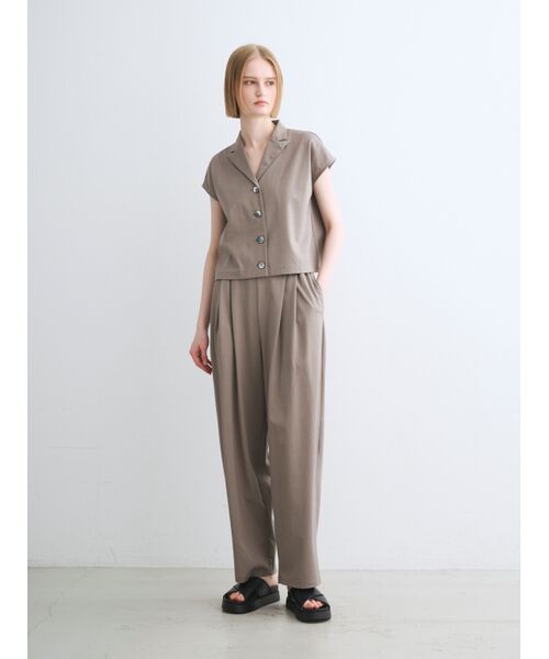 three dots / スリードッツ その他パンツ | Silky cotton light cocoon pants | 詳細7