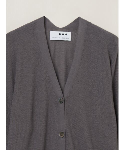 three dots / スリードッツ カーディガン・ボレロ | Drycotton whole garment cardigan | 詳細2