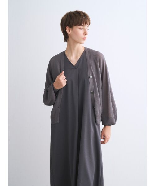 three dots / スリードッツ カーディガン・ボレロ | Drycotton whole garment cardigan | 詳細6