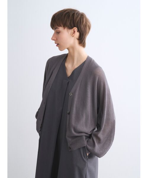 three dots / スリードッツ カーディガン・ボレロ | Drycotton whole garment cardigan | 詳細7