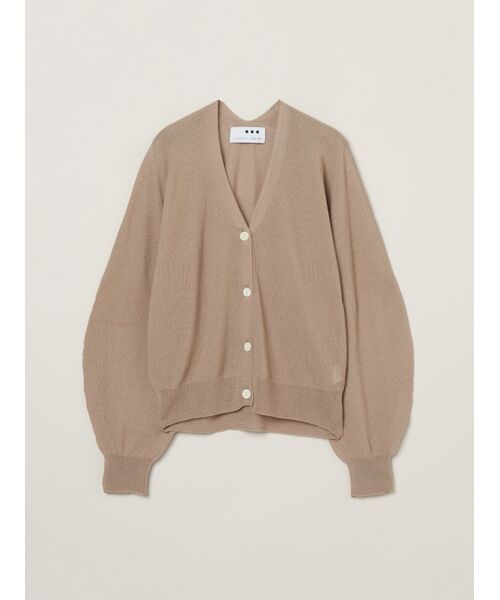 three dots/スリードッツ Drycotton whole garment cardigan beige S three dots/スリードッツ Drycotton whole garment cardigan beige S