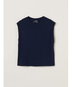 three dots / スリードッツ タンクトップ | Travel line sleeveless top