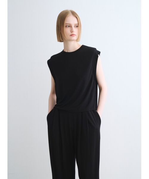 three dots / スリードッツ タンクトップ | Travel line sleeveless top | 詳細6