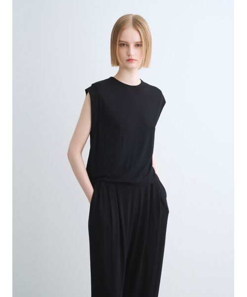 three dots / スリードッツ タンクトップ | Travel line sleeveless top | 詳細7