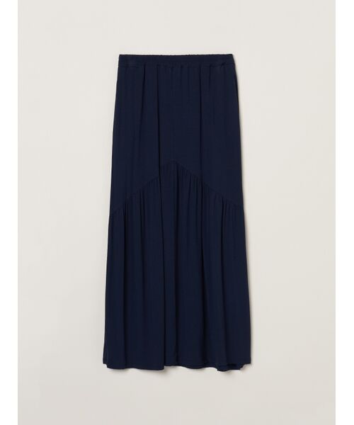 three dots/スリードッツ Travel line high low skirt navy M three dots/スリードッツ Travel line high low skirt navy M