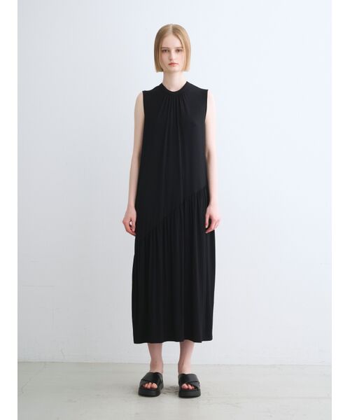three dots / スリードッツ ドレス | Travel line dress | 詳細9