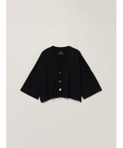three dots / スリードッツ カーディガン・ボレロ | Nasia interlock cardigan