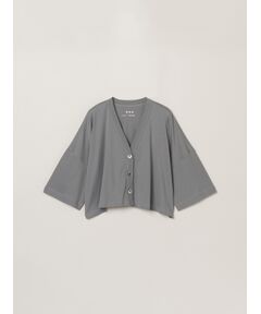 three dots / スリードッツ カーディガン・ボレロ | Nasia interlock cardigan