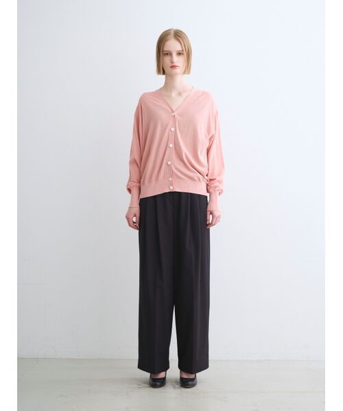 three dots / スリードッツ カーディガン・ボレロ | Soft cotton rayon cardigan | 詳細10