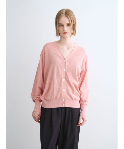 three dots / スリードッツ カーディガン・ボレロ | Soft cotton rayon cardigan | 詳細6
