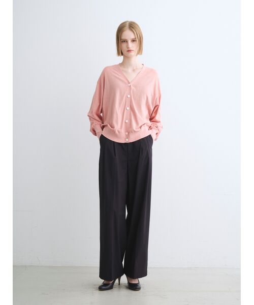 three dots / スリードッツ カーディガン・ボレロ | Soft cotton rayon cardigan | 詳細8