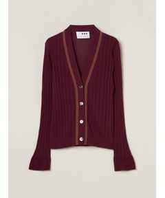 three dots / スリードッツ その他トップス | Soft cotton rayon rib cardigan
