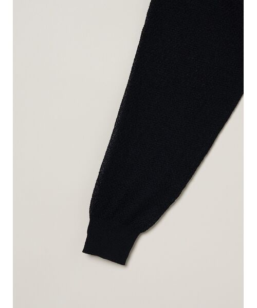 three dots / スリードッツ その他トップス | Shimmer sweater mesh top | 詳細3