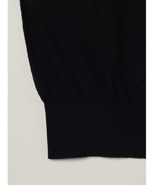 three dots / スリードッツ その他トップス | Shimmer sweater mesh top | 詳細4