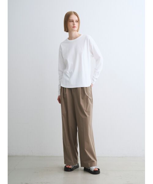 three dots / スリードッツ Tシャツ | Lt suvin long slv tee | 詳細10