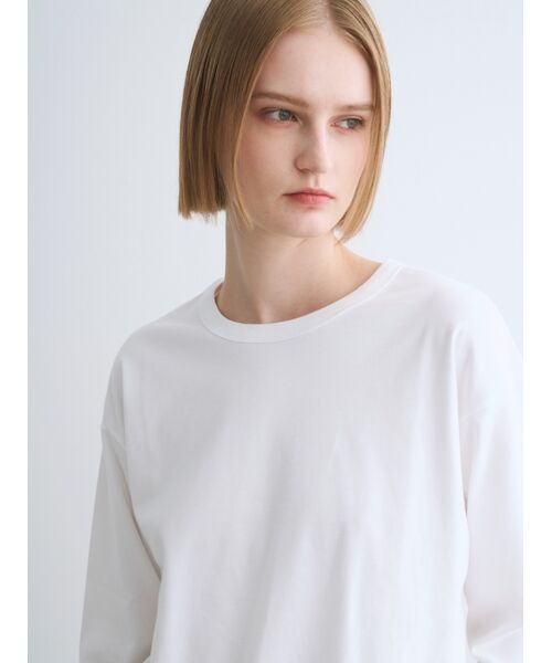 three dots / スリードッツ Tシャツ | Lt suvin long slv tee | 詳細8