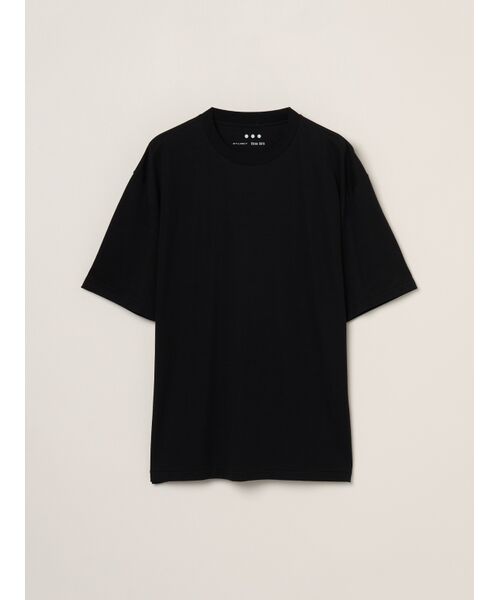 three dots/スリードッツ Men's nasia interlock t-shirt black S three dots/スリードッツ Men's nasia interlock t-shirt black S