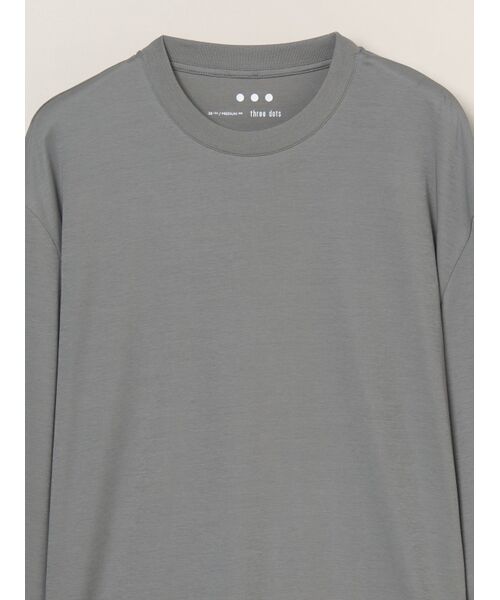three dots / スリードッツ Tシャツ | Men's nasia interlock l/s t-shirt | 詳細2