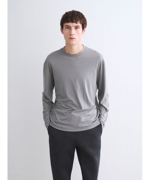 three dots / スリードッツ Tシャツ | Men's nasia interlock l/s t-shirt | 詳細6