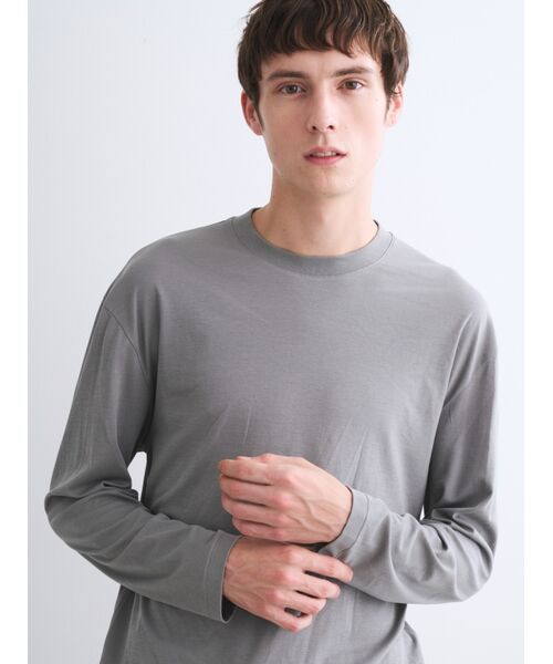 three dots / スリードッツ Tシャツ | Men's nasia interlock l/s t-shirt | 詳細7