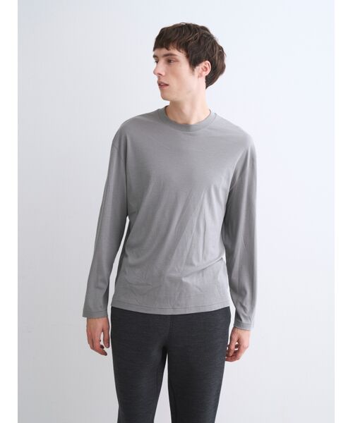 three dots / スリードッツ Tシャツ | Men's nasia interlock l/s t-shirt | 詳細8