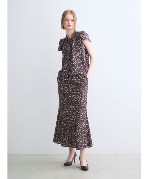 three dots / スリードッツ その他トップス | Silky twill tops | 詳細9