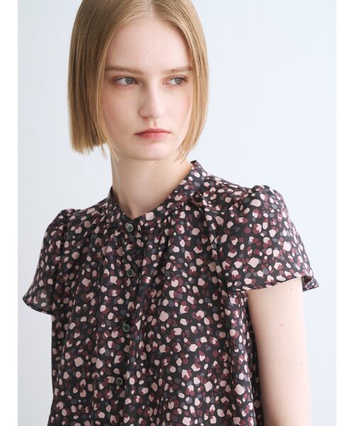 three dots / スリードッツ その他トップス | Silky twill tops | 詳細8