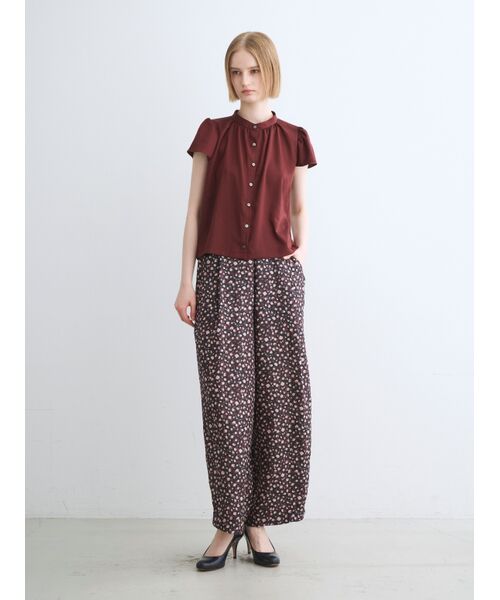 three dots / スリードッツ その他トップス | Silky twill tops | 詳細9