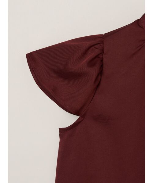 three dots / スリードッツ その他トップス | Silky twill tops | 詳細3