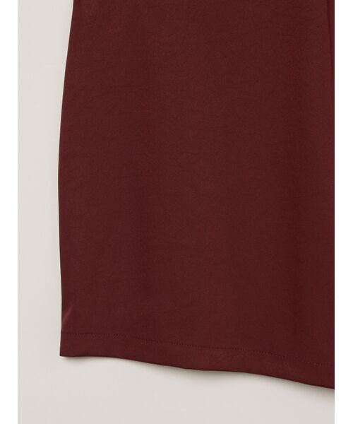 three dots / スリードッツ その他トップス | Silky twill tops | 詳細4