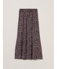 three dots / スリードッツ スカート | Silky twill nallow skirt