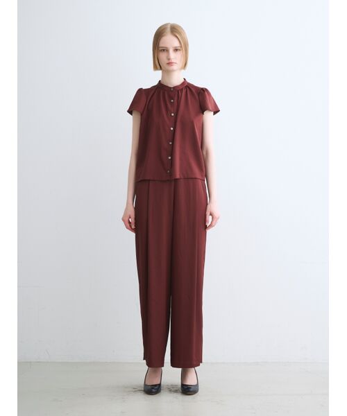 three dots / スリードッツ その他パンツ | Silky twill pants | 詳細9