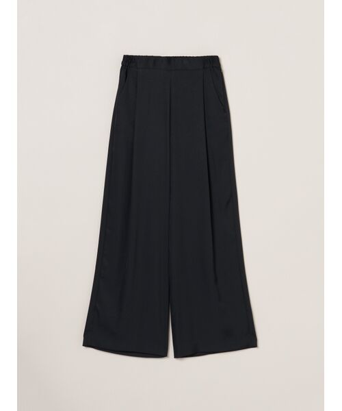 three dots / スリードッツ その他パンツ | Silky twill pants(black)