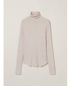 three dots / スリードッツ その他トップス | Soft see through turtle neck tee
