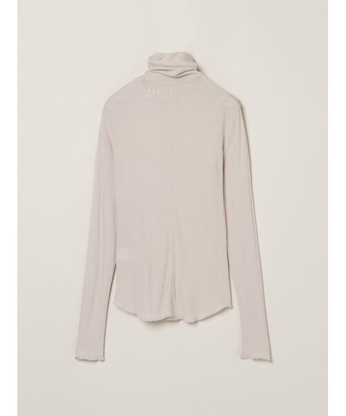 three dots / スリードッツ その他トップス | Soft see through turtle neck tee | 詳細1