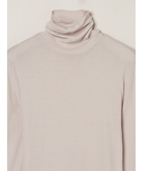 three dots / スリードッツ その他トップス | Soft see through turtle neck tee | 詳細2