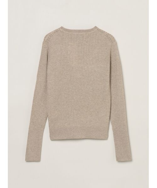 three dots / スリードッツ ニット・セーター | Lurex sweater rib knit tee | 詳細1