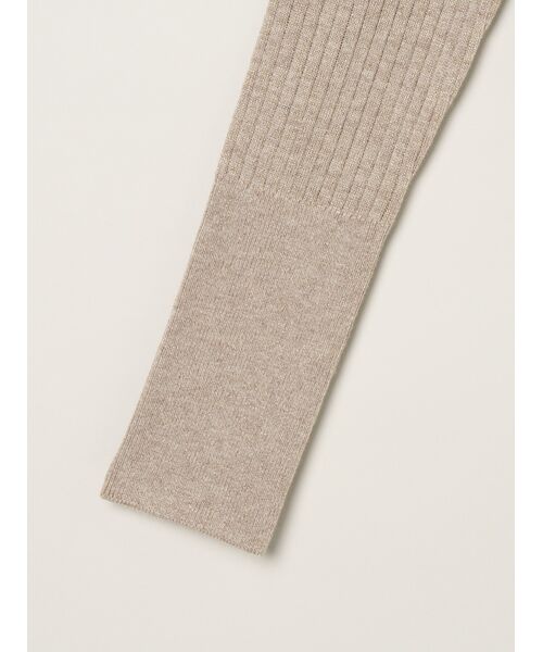 three dots / スリードッツ ニット・セーター | Lurex sweater rib knit tee | 詳細3