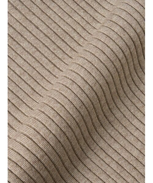 three dots / スリードッツ ニット・セーター | Lurex sweater rib knit tee | 詳細5