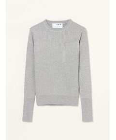 three dots / スリードッツ その他トップス | Basic sweater rib knit tee