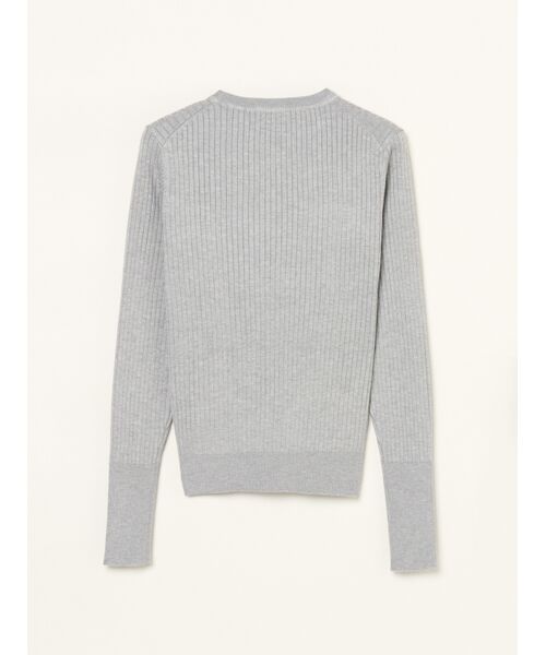 three dots / スリードッツ その他トップス | Basic sweater rib knit tee | 詳細1