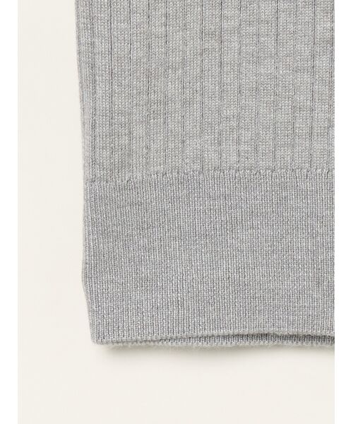 three dots / スリードッツ その他トップス | Basic sweater rib knit tee | 詳細4