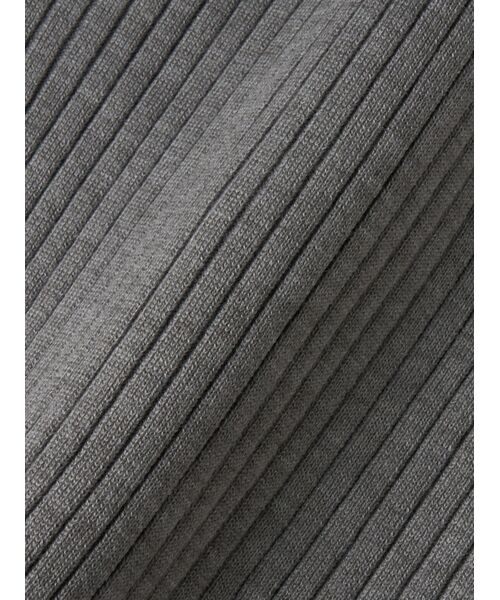 three dots / スリードッツ その他トップス | Basic sweater rib knit tee | 詳細5