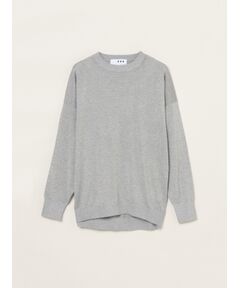 three dots / スリードッツ ニット・セーター | Lurex sweater loose pullover