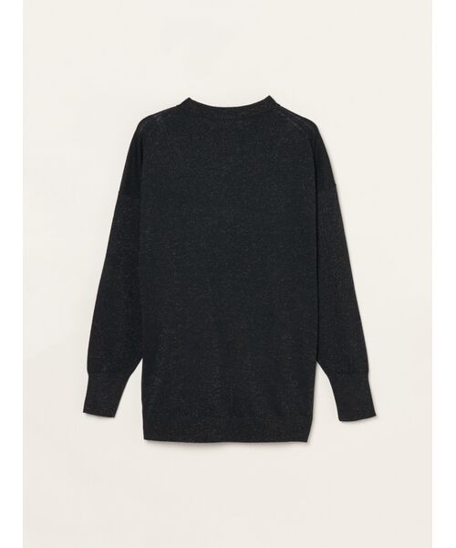 three dots / スリードッツ その他トップス | Lurex sweater loose pullover | 詳細1