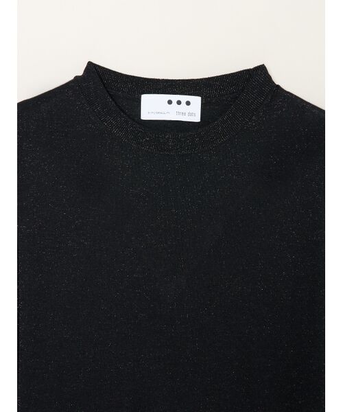 three dots / スリードッツ その他トップス | Lurex sweater loose pullover | 詳細2