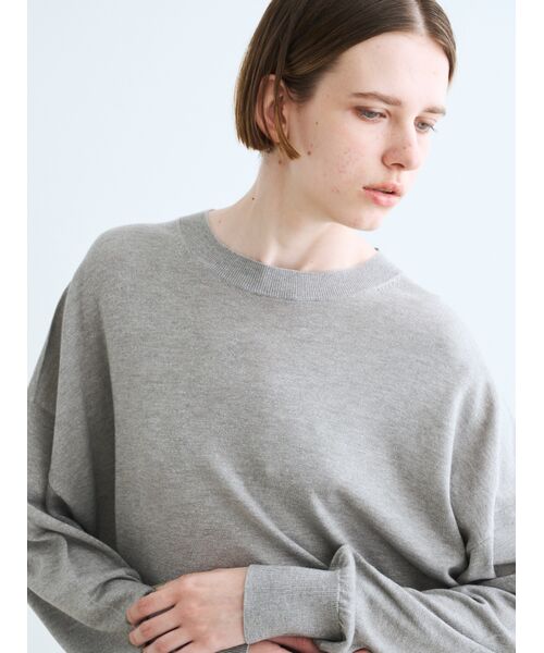 three dots / スリードッツ その他トップス | Lurex sweater loose pullover | 詳細7