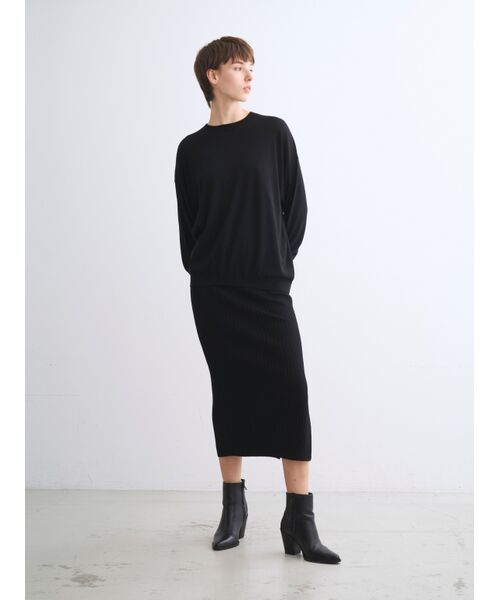 three dots / スリードッツ ニット・セーター | Basic sweater loose pullover | 詳細9